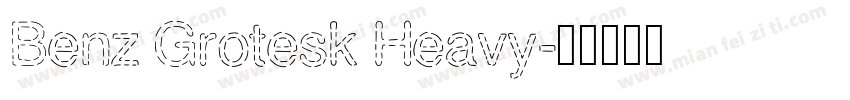 Benz Grotesk Heavy字体转换